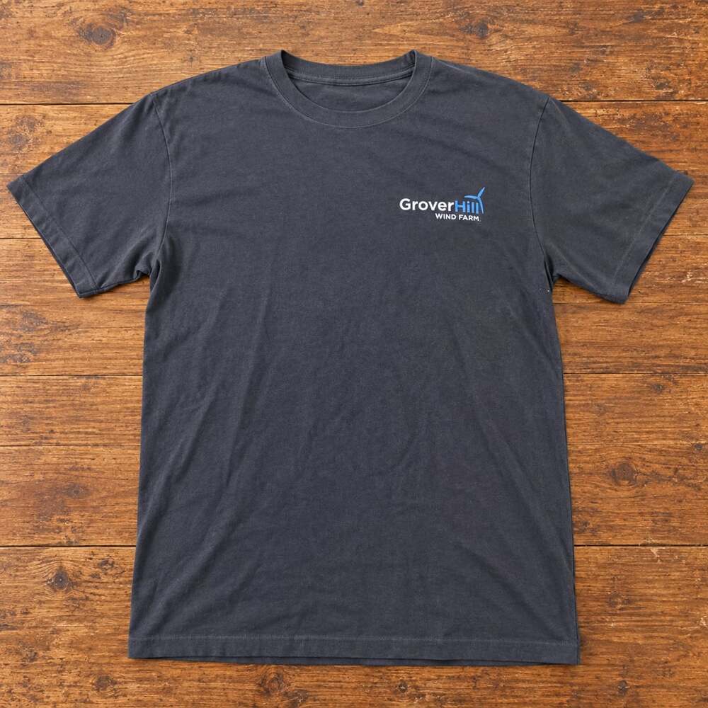 Nike Grover Hill Wind Project T-Shirt Charcoal Gray Dri-Fit Small